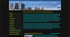 Desktop Screenshot of ftlauderdaleluxurycondos.com